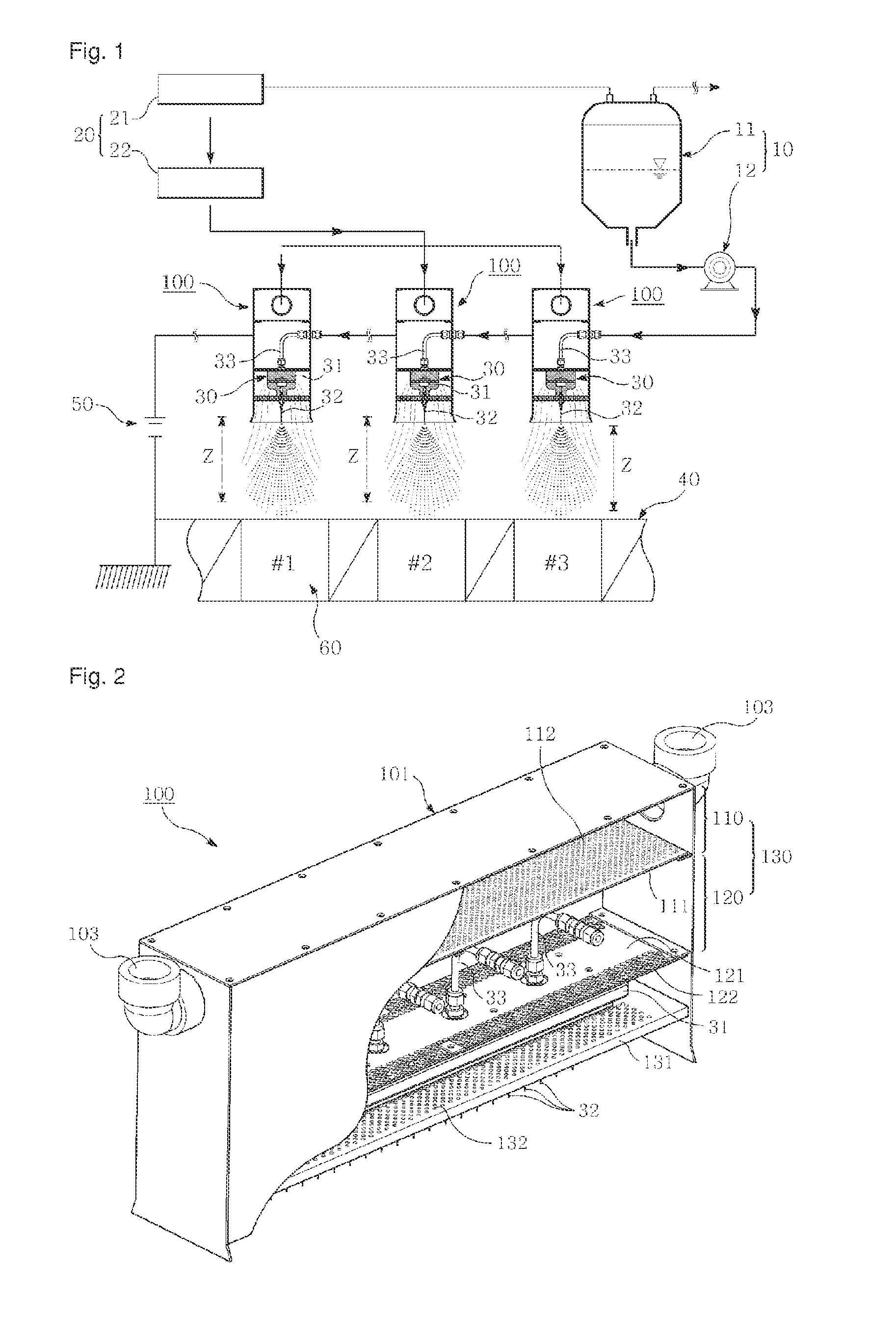 Electrospinning apparatus for producing nanofibres and capable of adjusting the temperature and humidity of a spinning zone