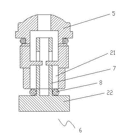 Air pressure-type flushing water tank