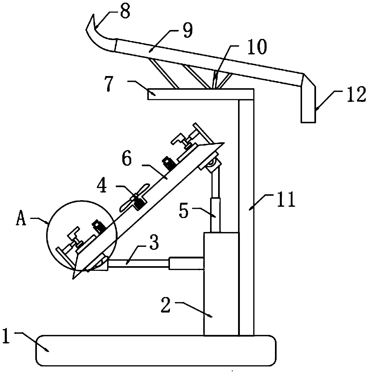 Photovoltaic solar energy support device