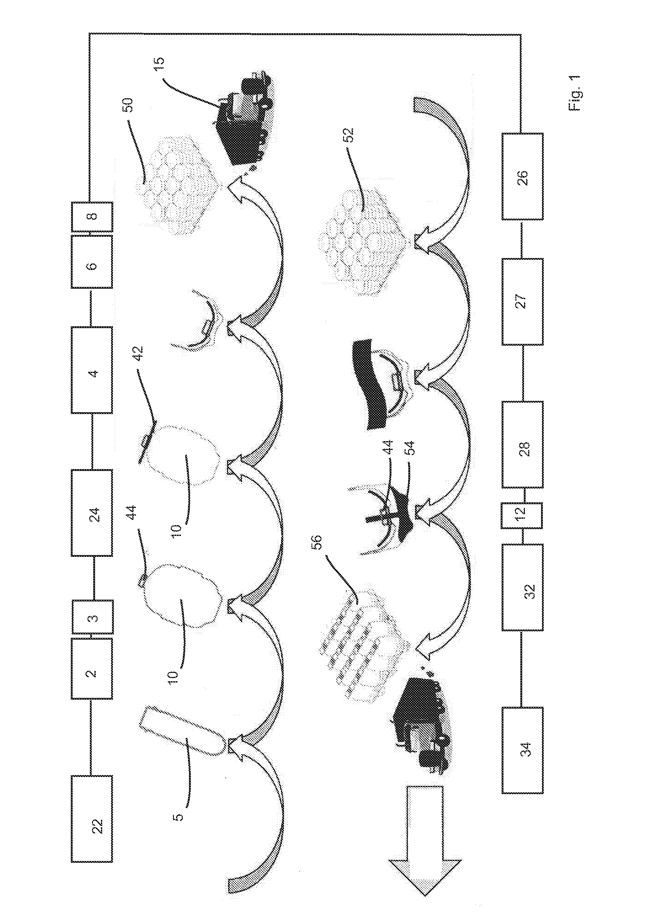 Method for producing containers filled with a liquid