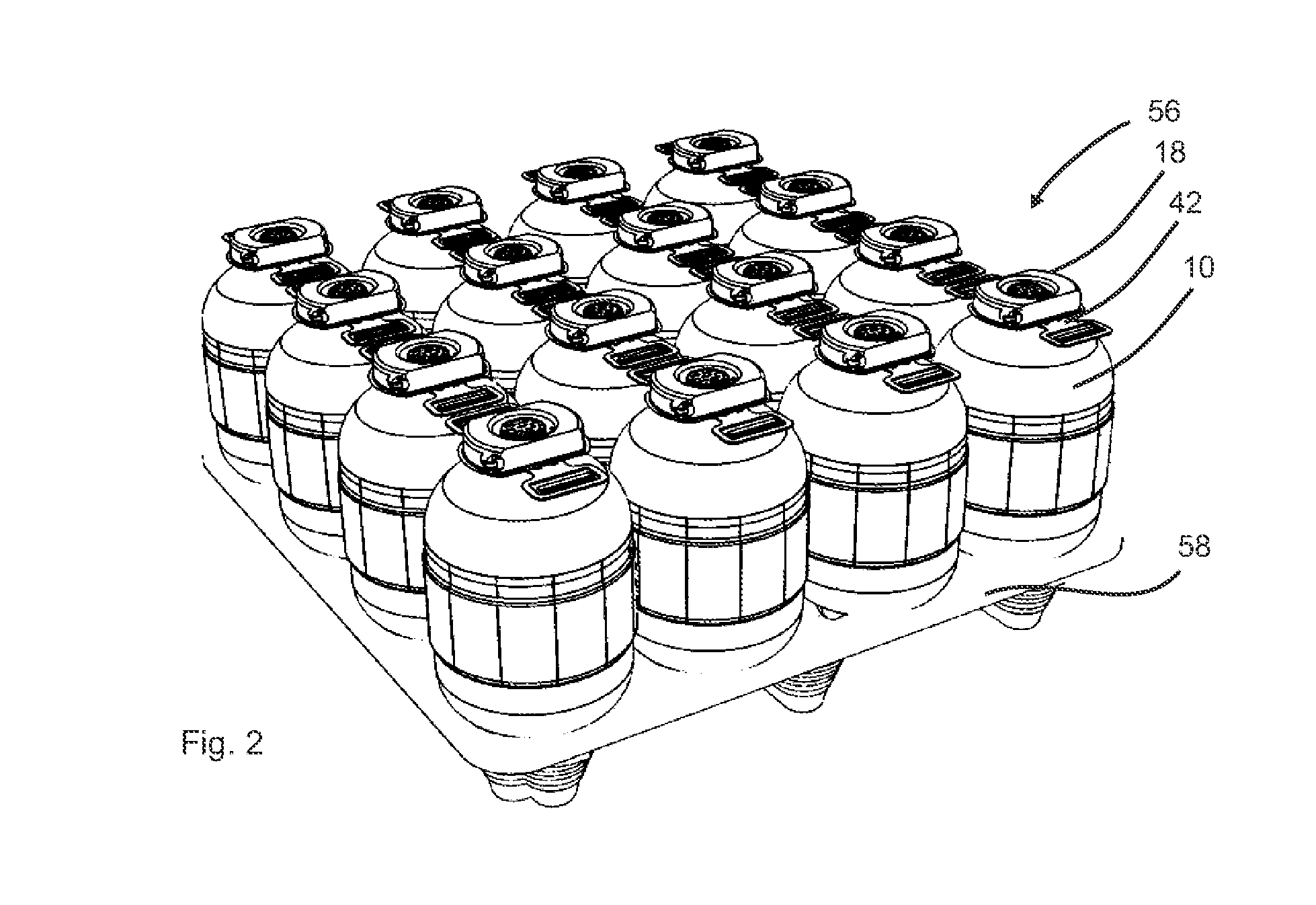 Method for producing containers filled with a liquid