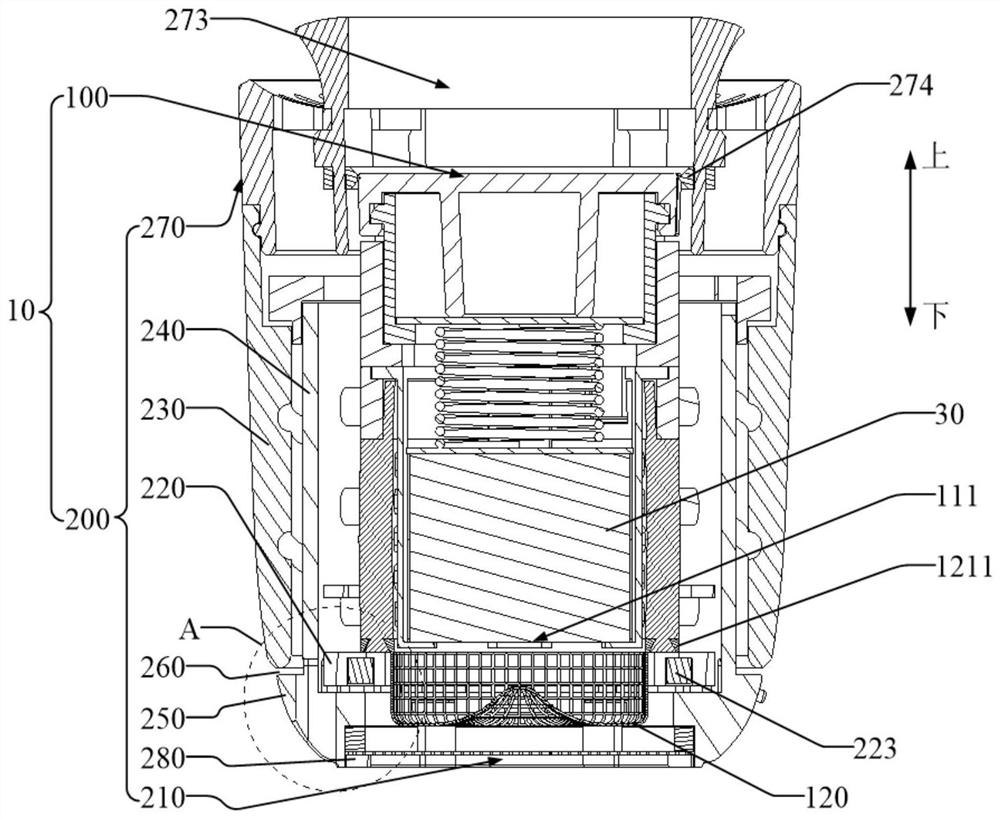 Moxibustion device and moxibustion assembly