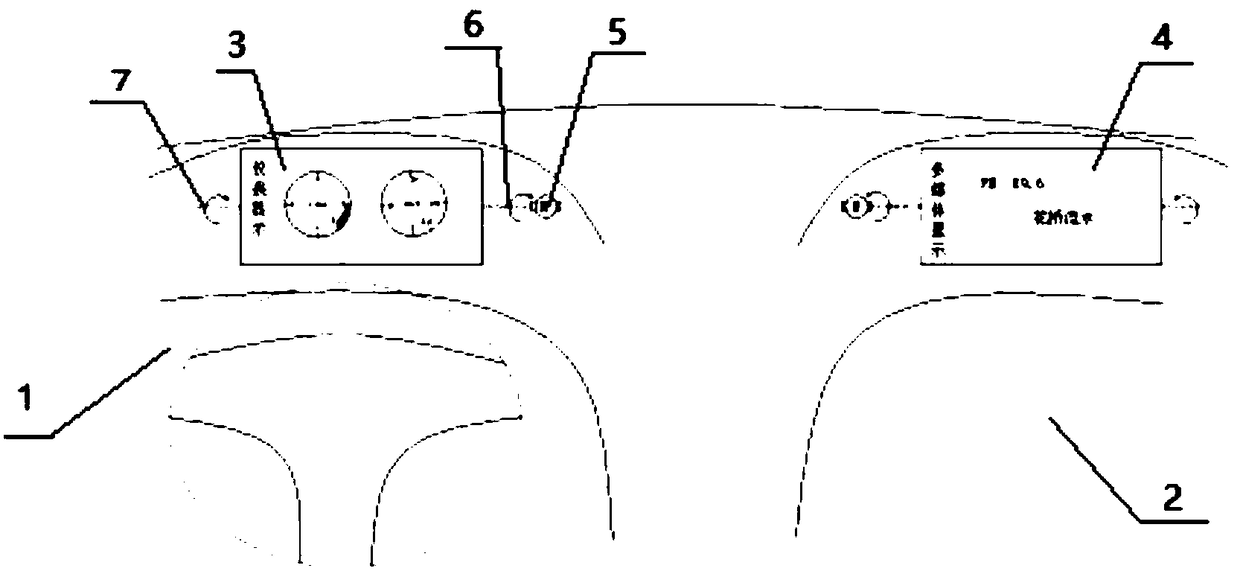 Intelligent fuel cell vehicle cockpit display system with overturning screen structure