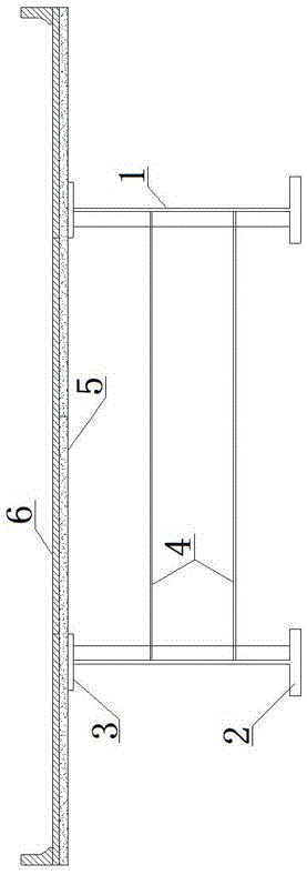 Corrugated steel web few-main-beam structure