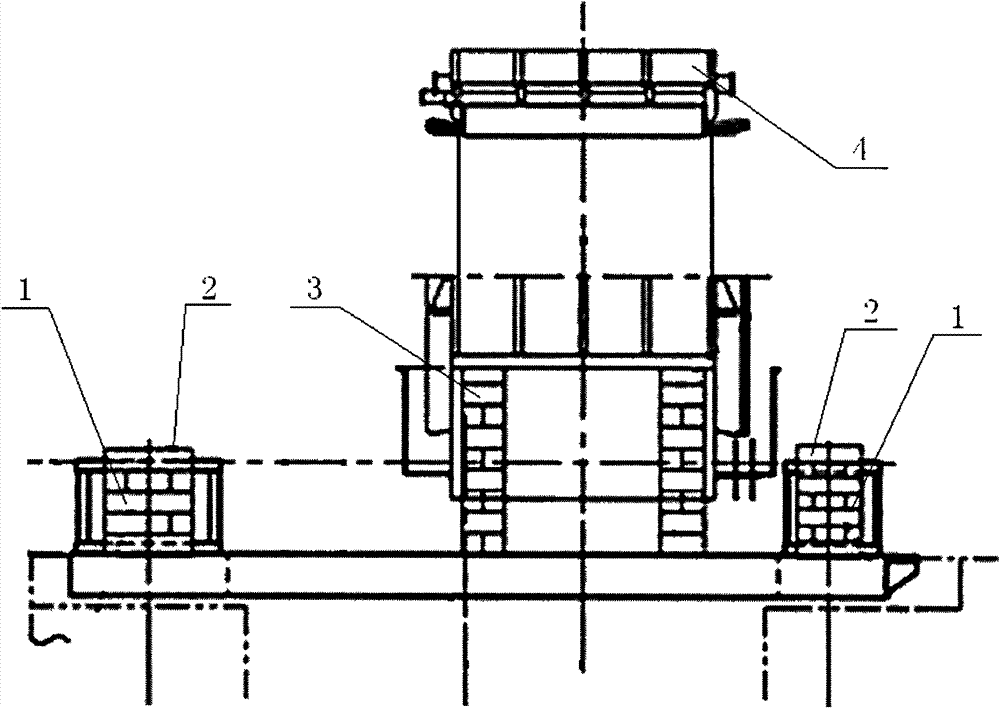 Main driving motor hoisting method of roughing mill