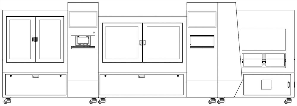 Visual detection method and visual detection system for disposable green environmental protection products