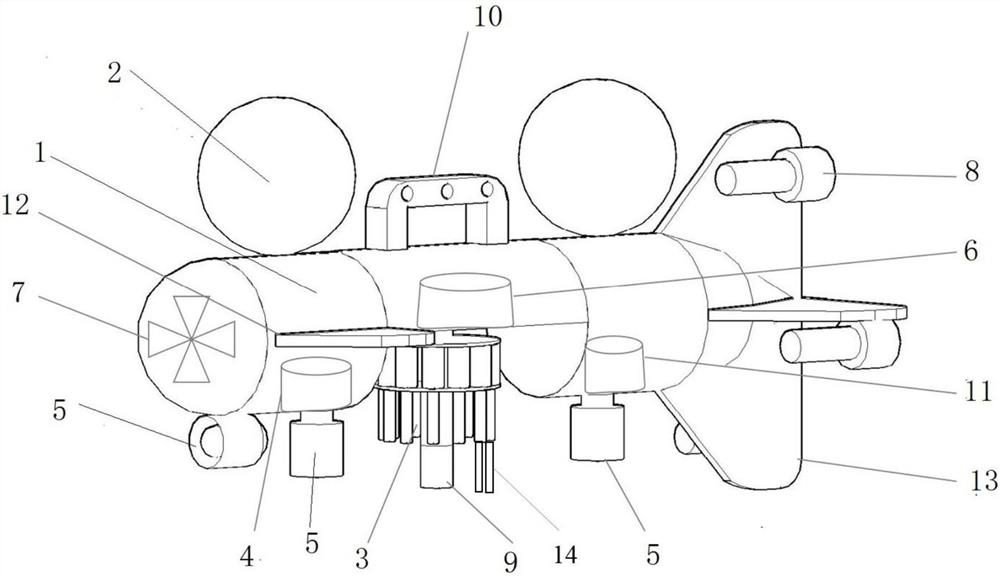 Artificial intelligence device for multi-dimensional fidelity collection of layered water samples in high dam deep reservoirs and water quality monitoring