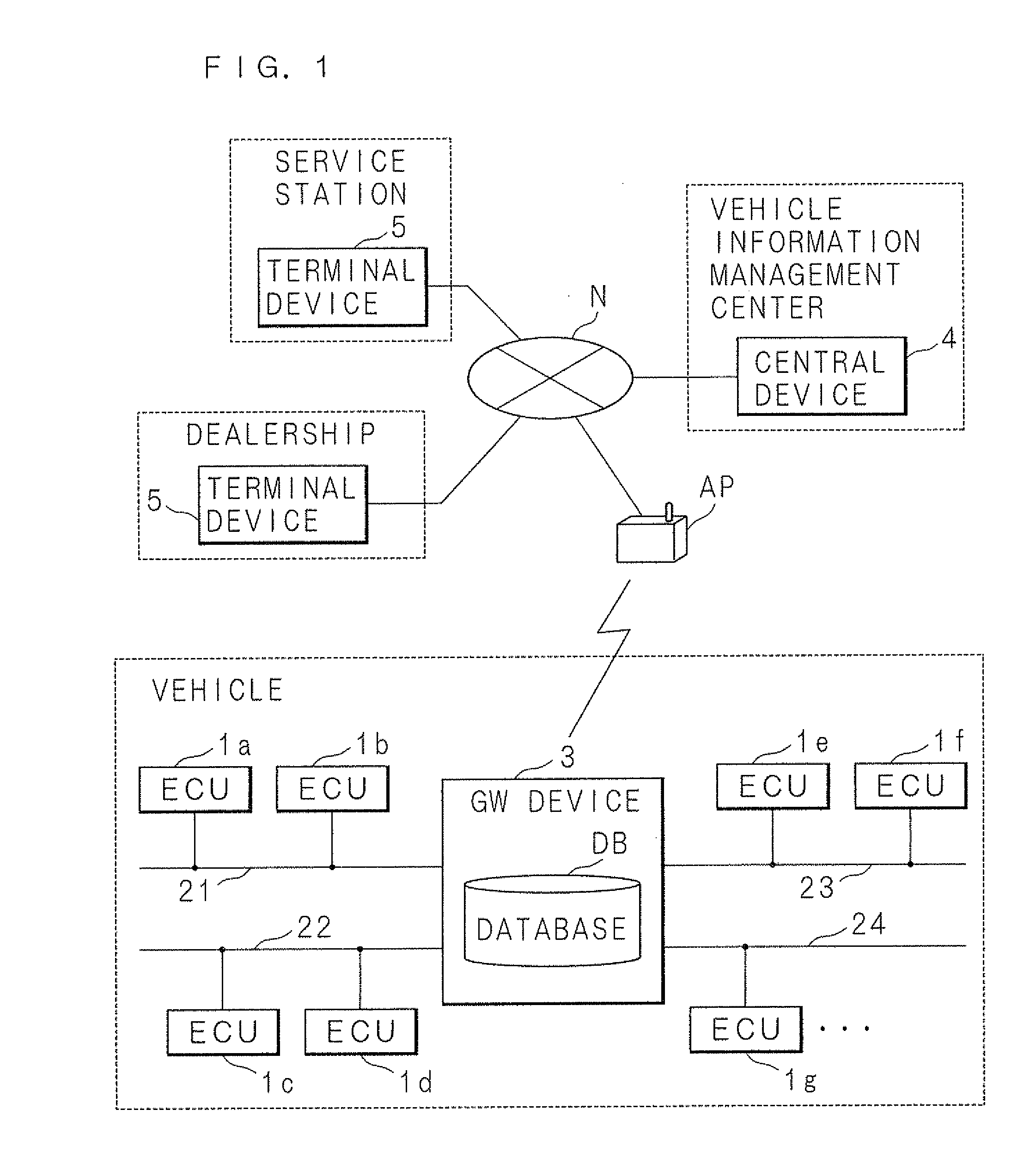 Vehicle information recording apparatus, vehicle information communication system and vehicle information communication method