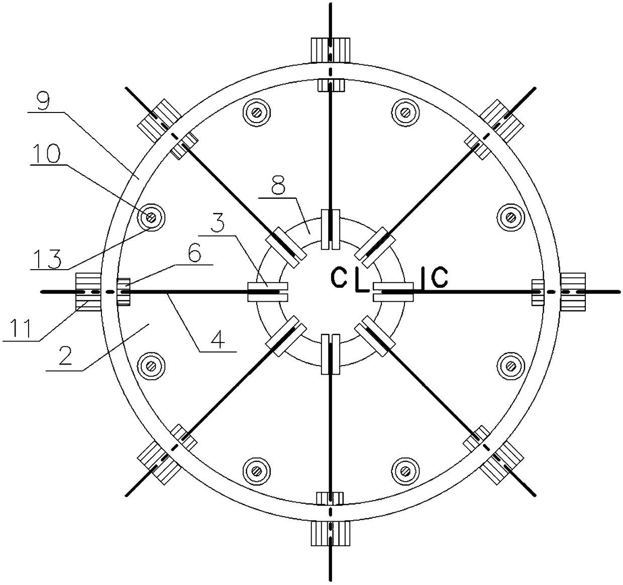 Multi-directional self-resetting shape memory alloy damper and mounting method thereof