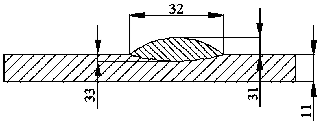 Surface overlaying method of thin-walled metal