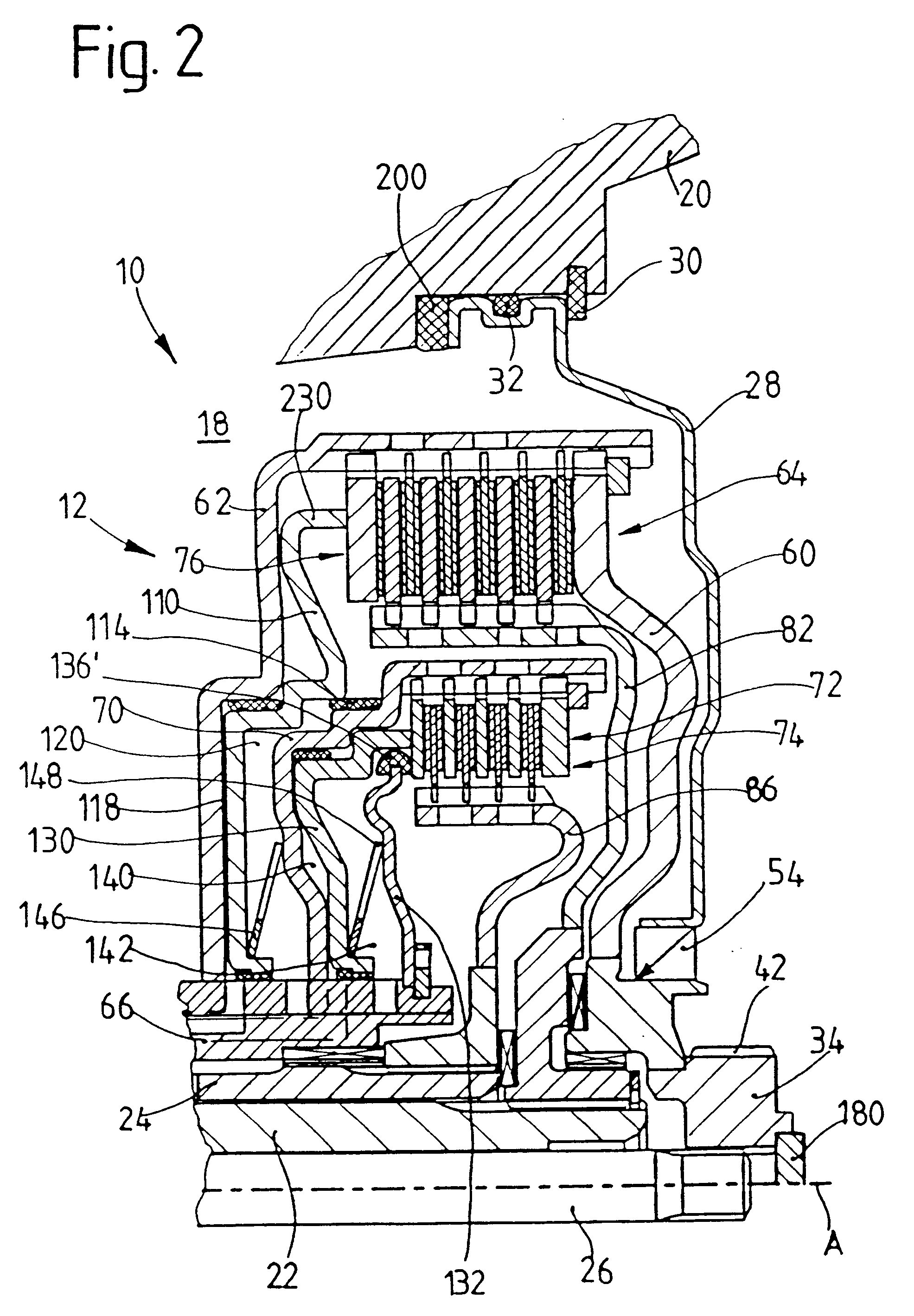 Multiple-clutch device