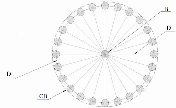 Pigment carbon black coarse graining model establishing method based on Martini force field