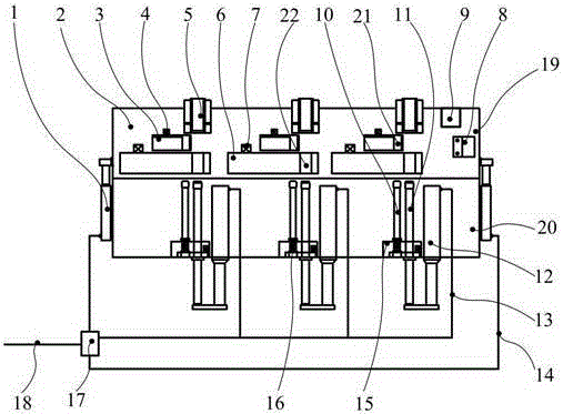 A multi-shallow hole rock drilling medicine packing abutment