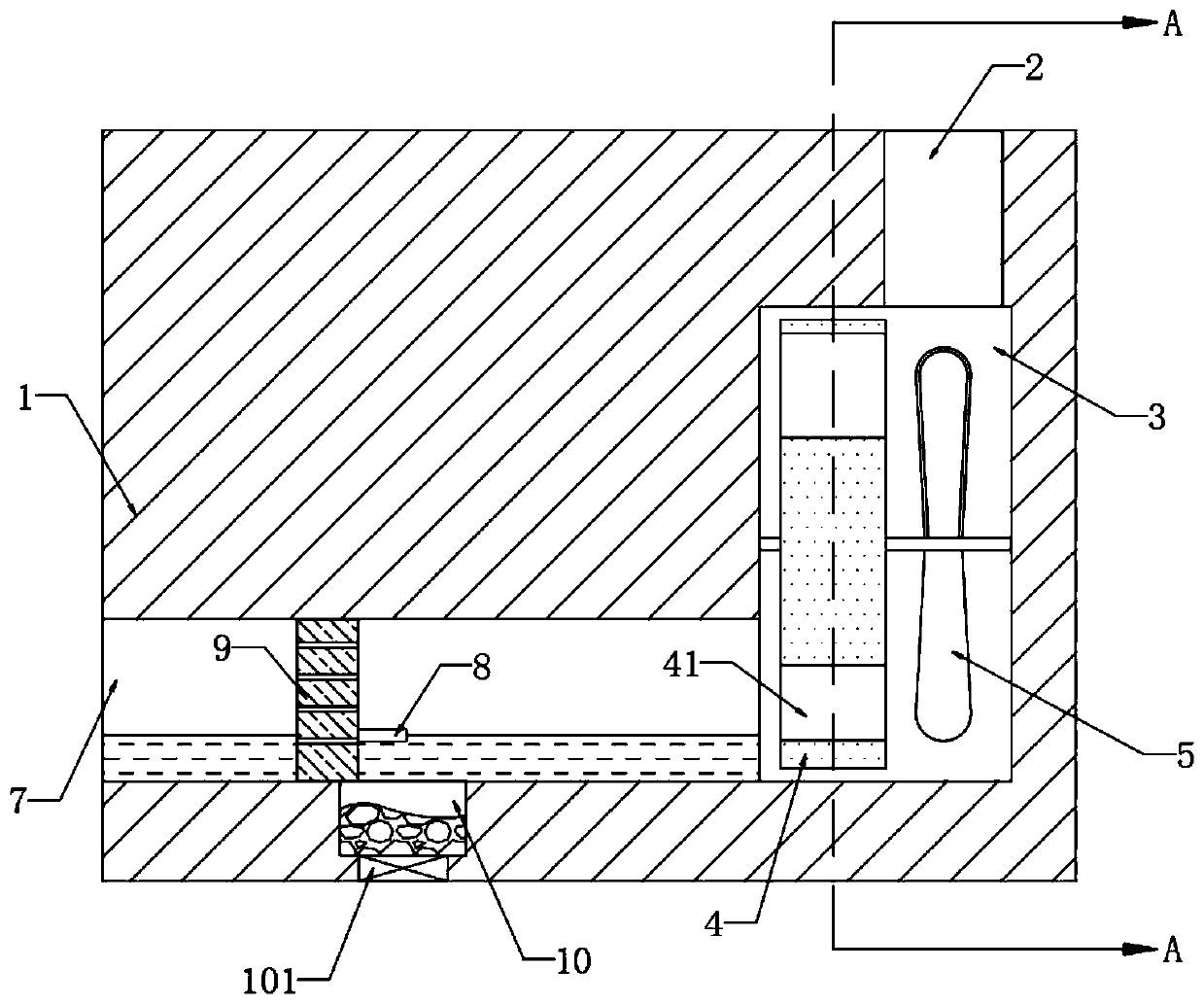 Efficient filtering equipment for sewage treatment