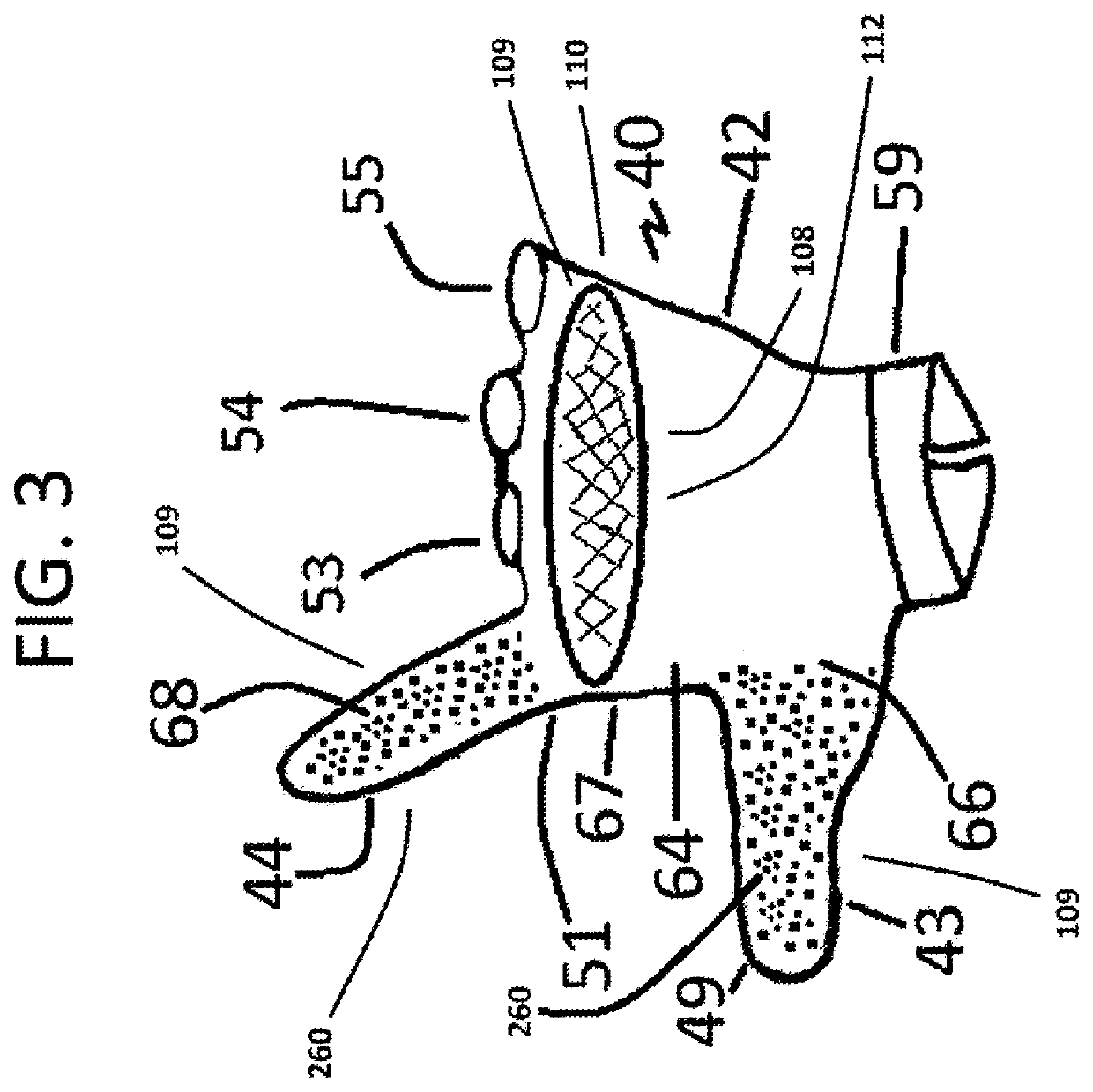 Partial Fingered Gloves for Football or Golf Play