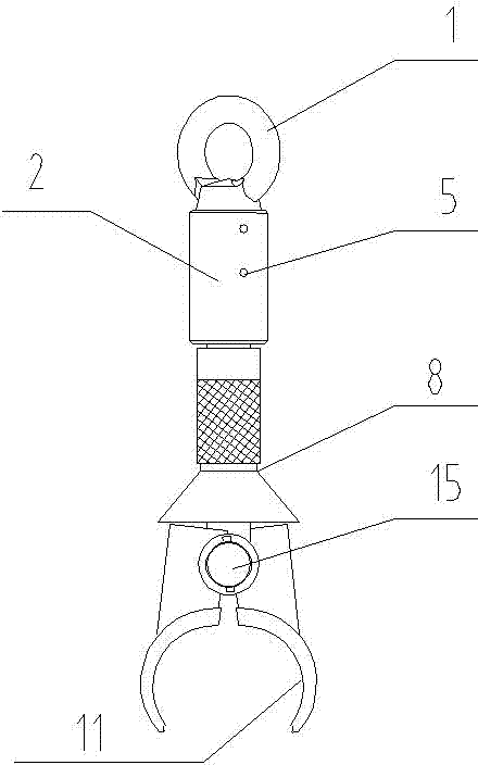 Hanger for hoisting round steel