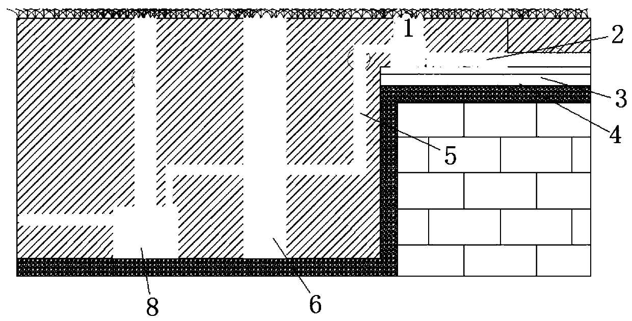 Super-large roof drainage construction system