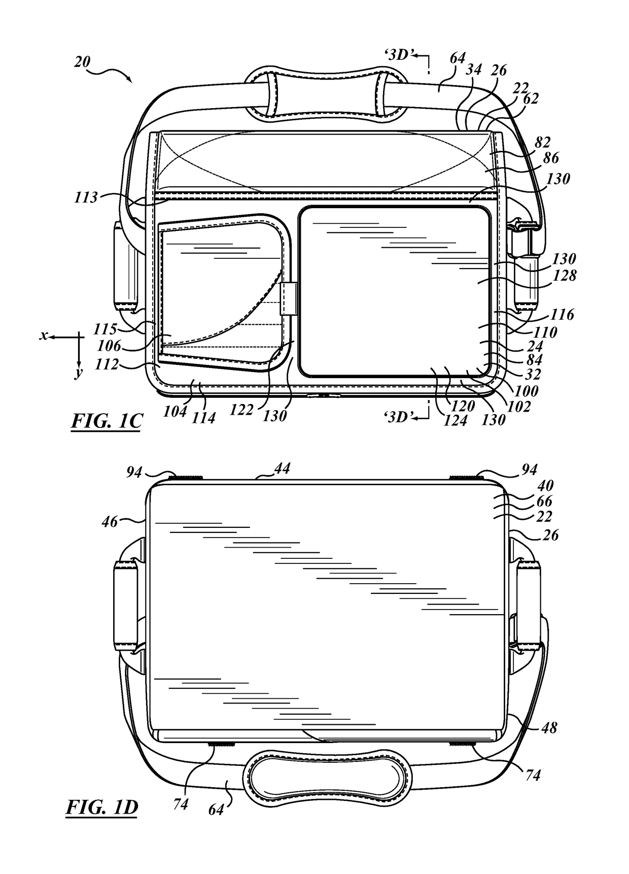 Soft-sided insulated container with lid fitting