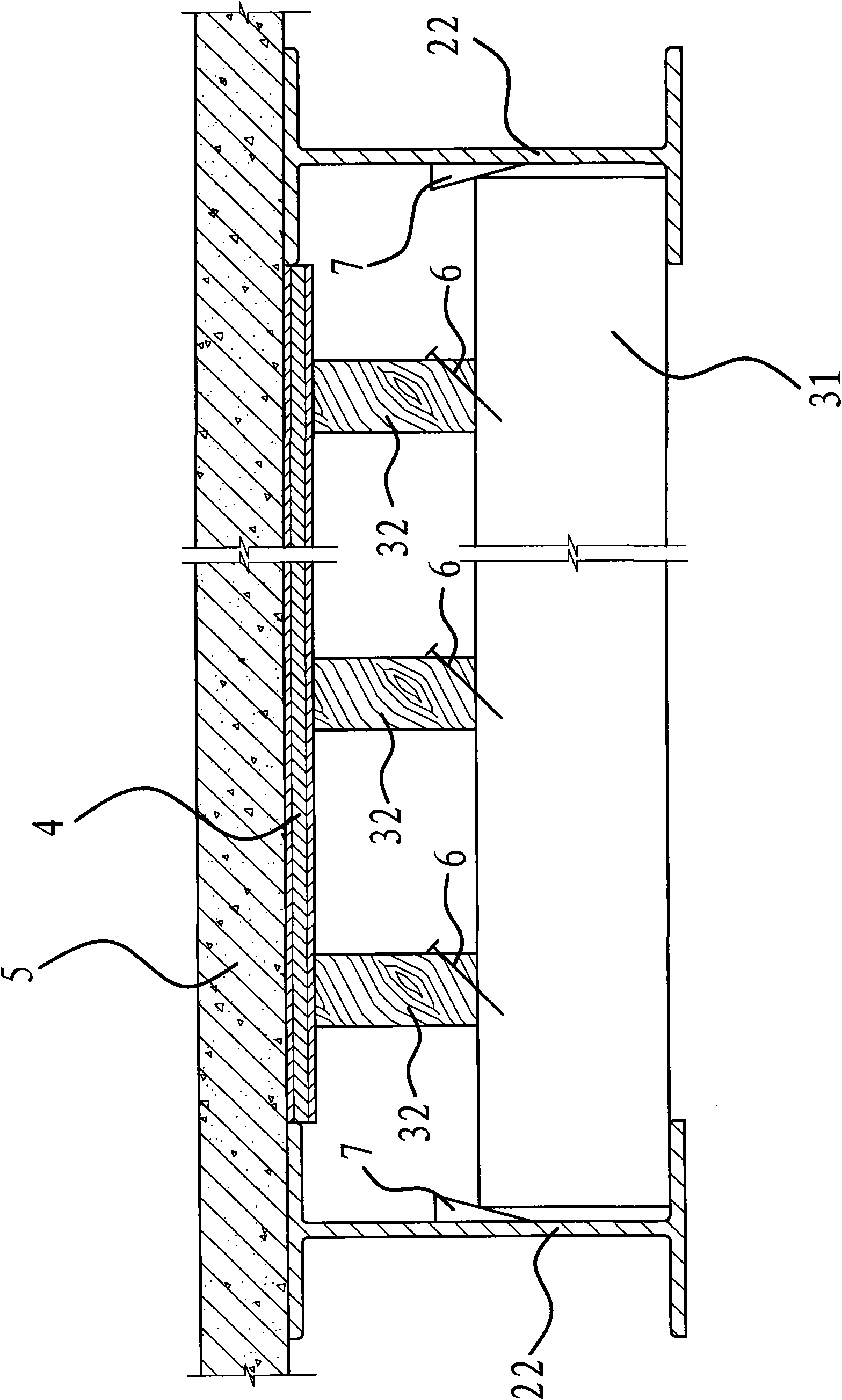 Composite beam die and method for making composite beam with composite beam die