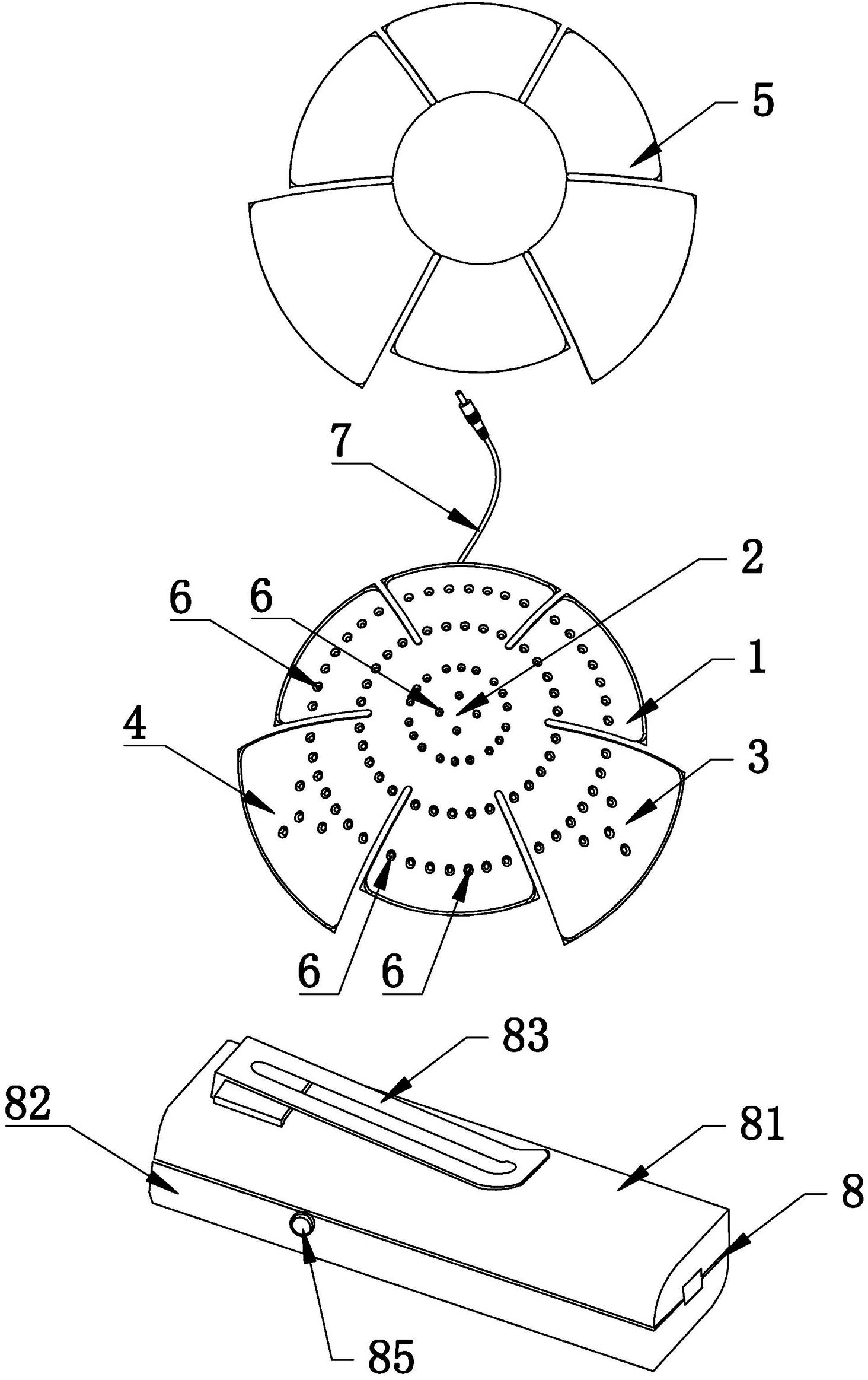 LED (light emitting diode) hair increasing membrane