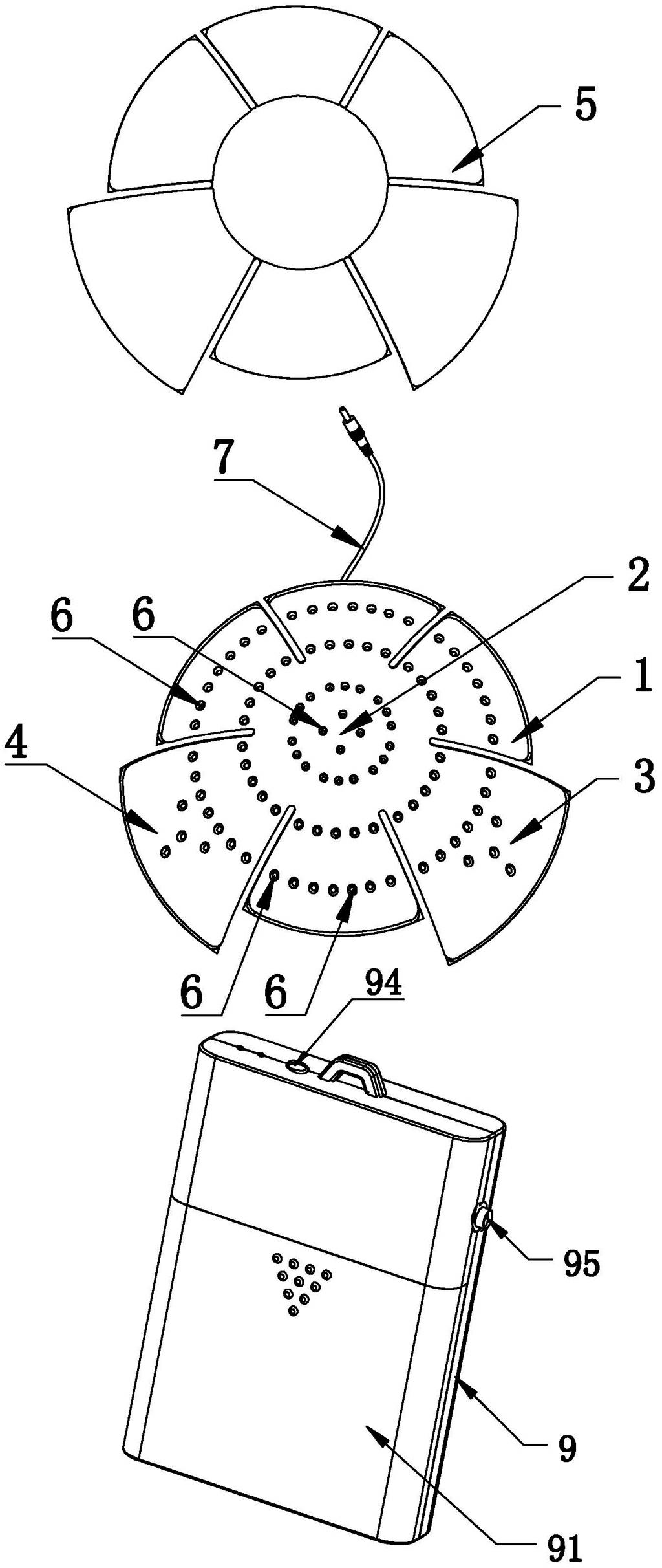 LED (light emitting diode) hair increasing membrane