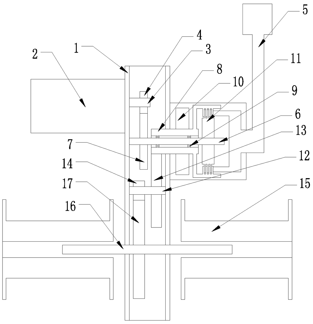 Wave-compensated winch device with pneumatic lifting