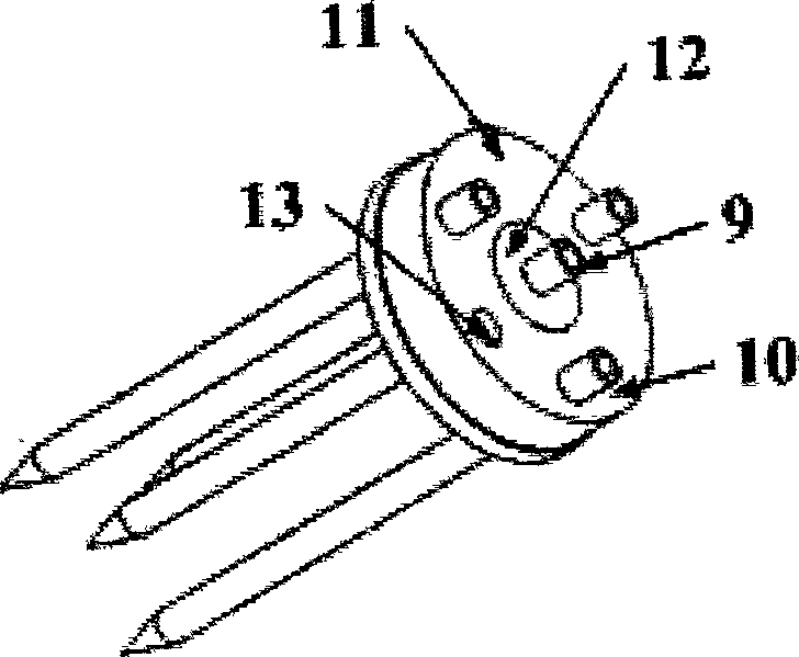 Soil three-parameter measuring method and system