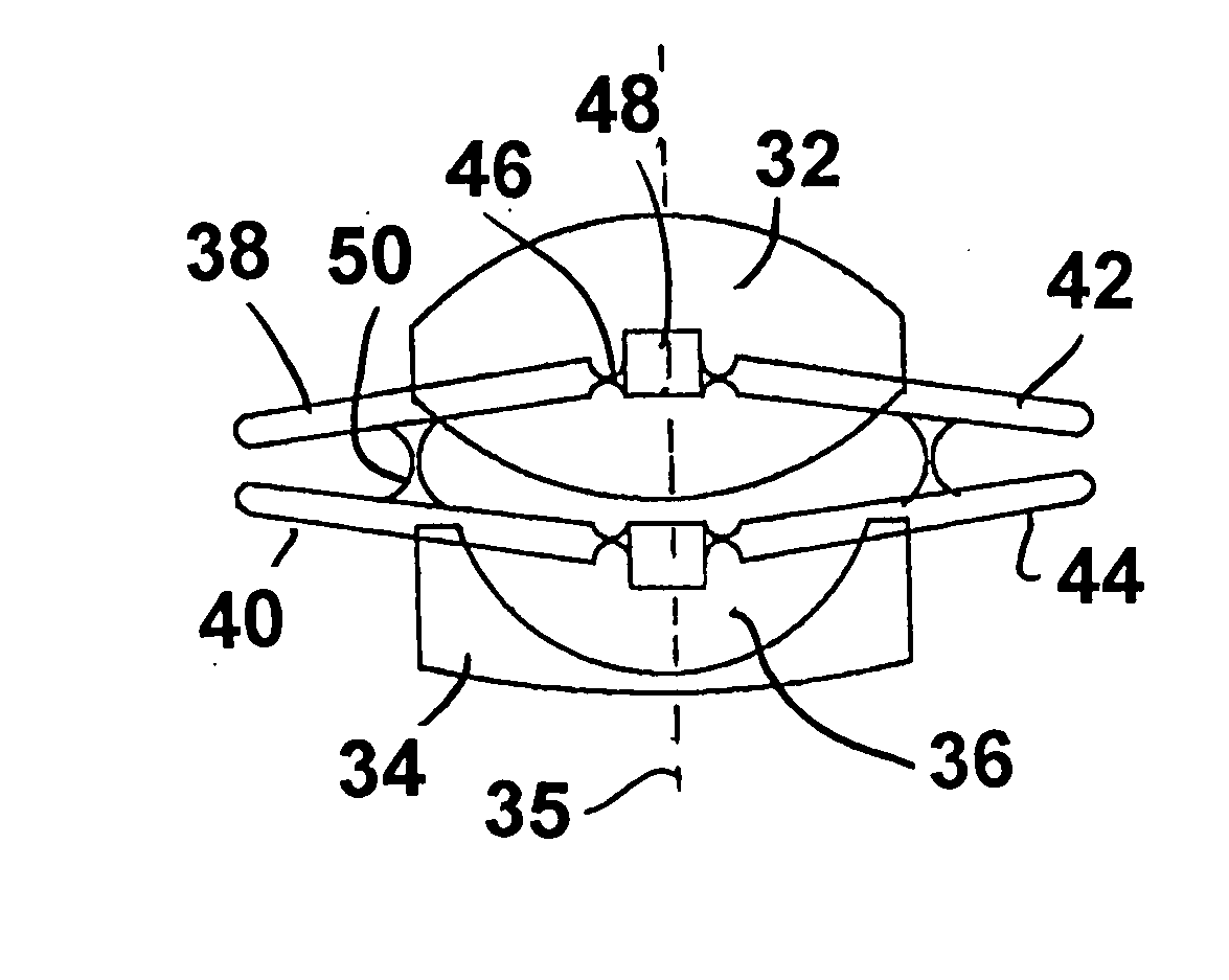 High gain wide range accommodating intraocular lens for implant into the capsular bag