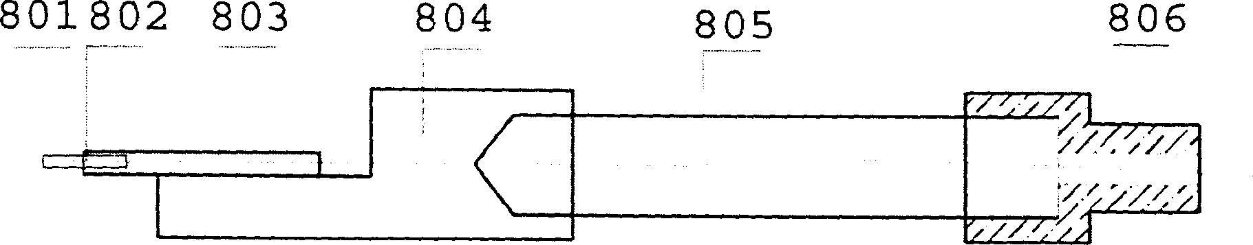 Fully optical fiber probe scan type near-field optical microscope