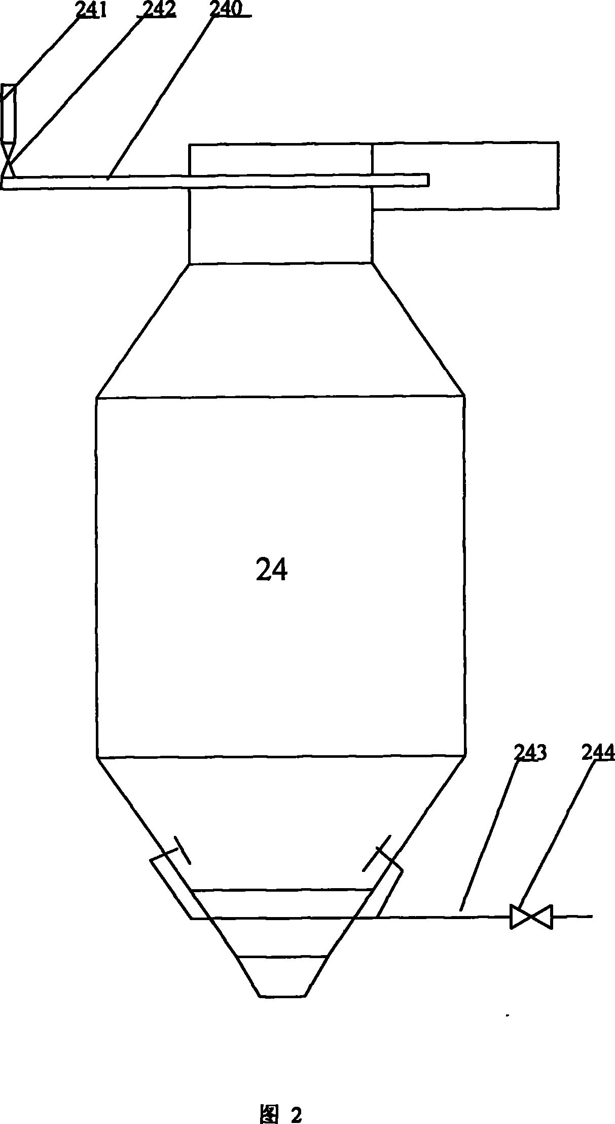 Device for preparing cobaltosic oxide powder by spray roasting