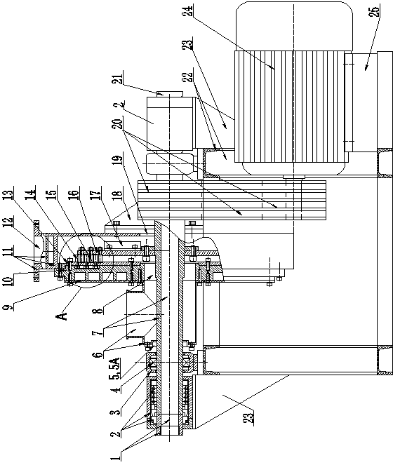 Impact powder-grinding and insect-killing machine with water-cooling function