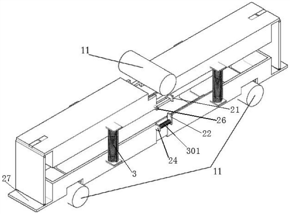 A kind of asphalt mixture anti-bending electromagnetic self-healing experiment without demoulding experimental fixture