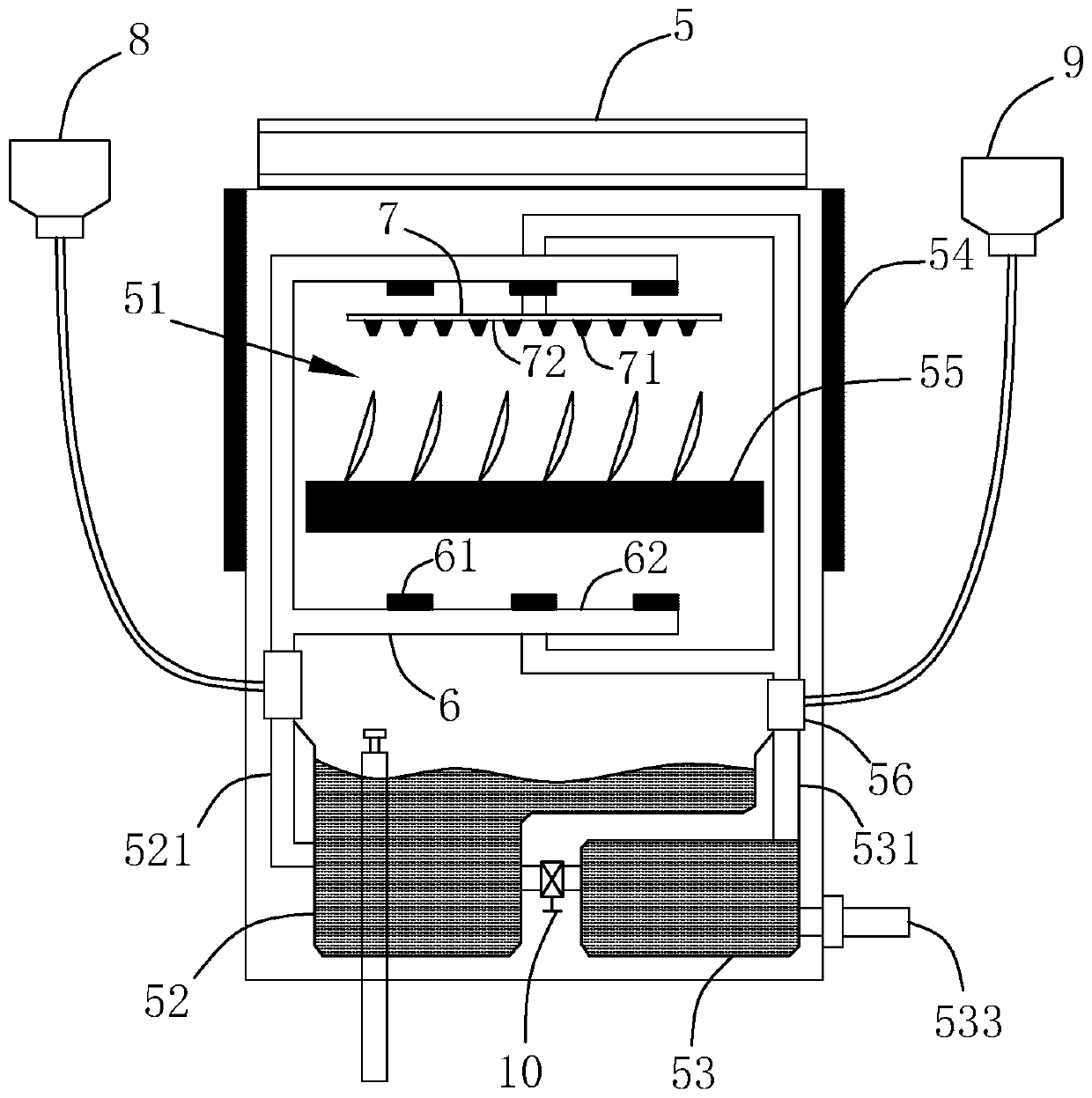 Door-lifting type dish-washing machine with counting function