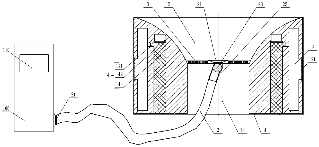 Cut-off apparatus used for intestinal tract therapy