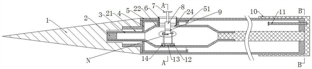 Sampling device for mineral product inspection and use method thereof