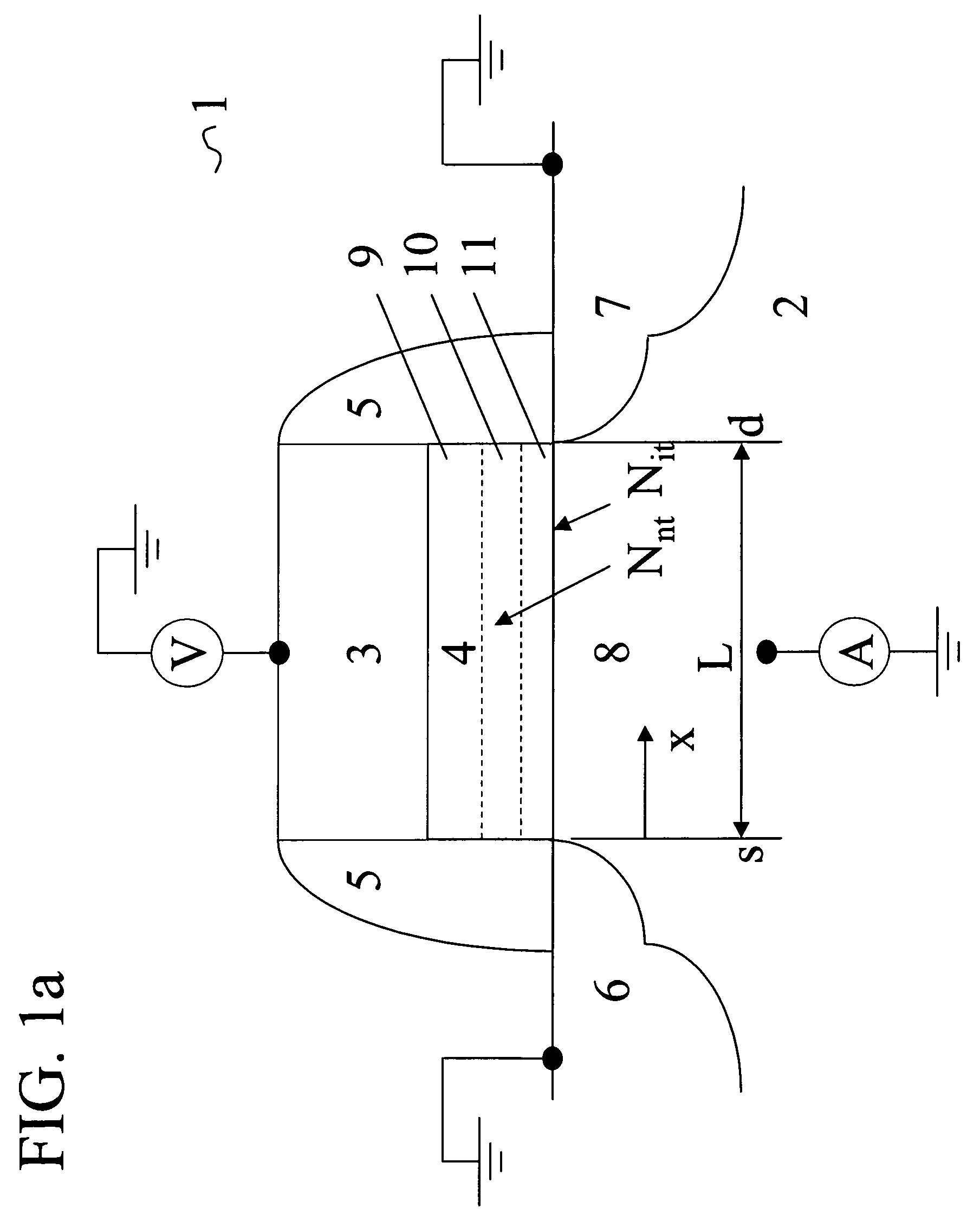 Method for extracting the distribution of charge stored in a semiconductor device