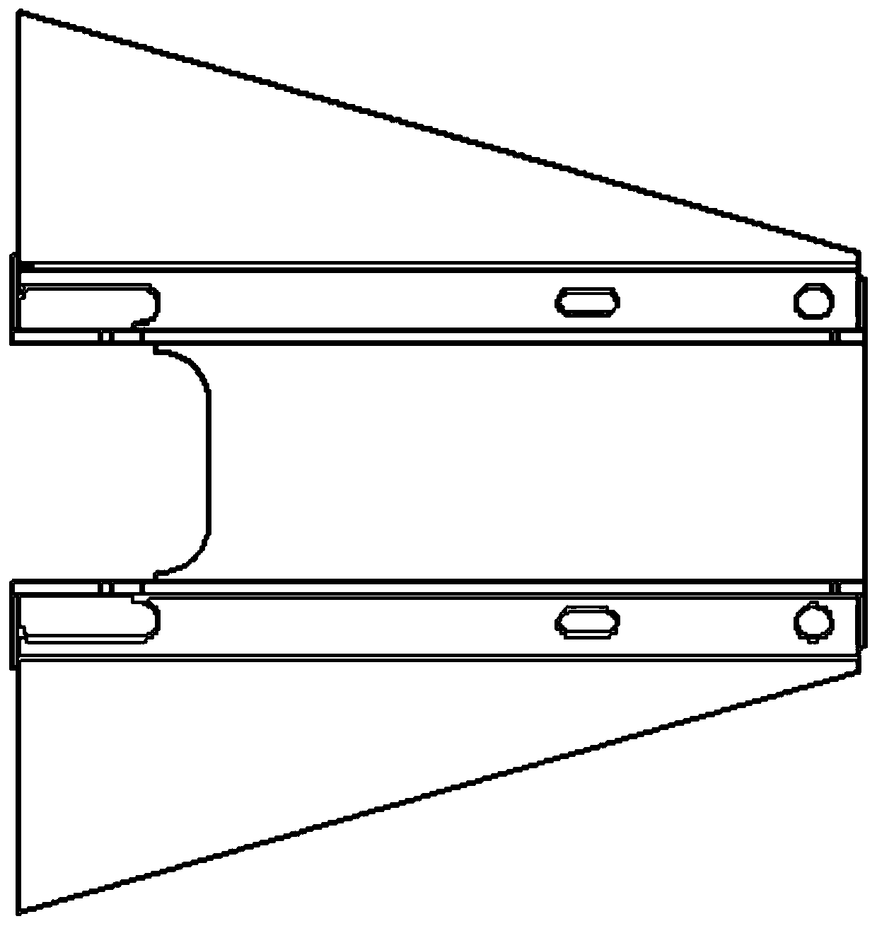 Marine low-speed diesel engine rack monolithic welding method