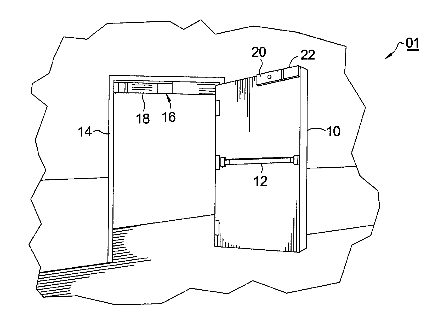 Electromagnetic lock having distance-sensing monitoring system