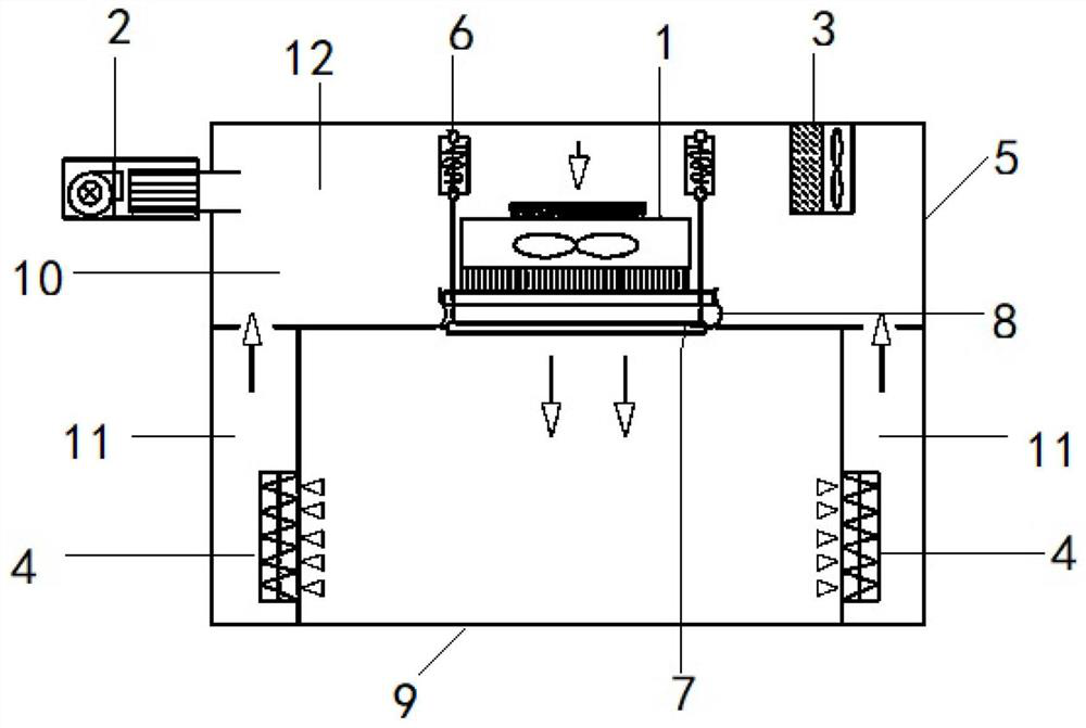 Construction process for case box type operating room