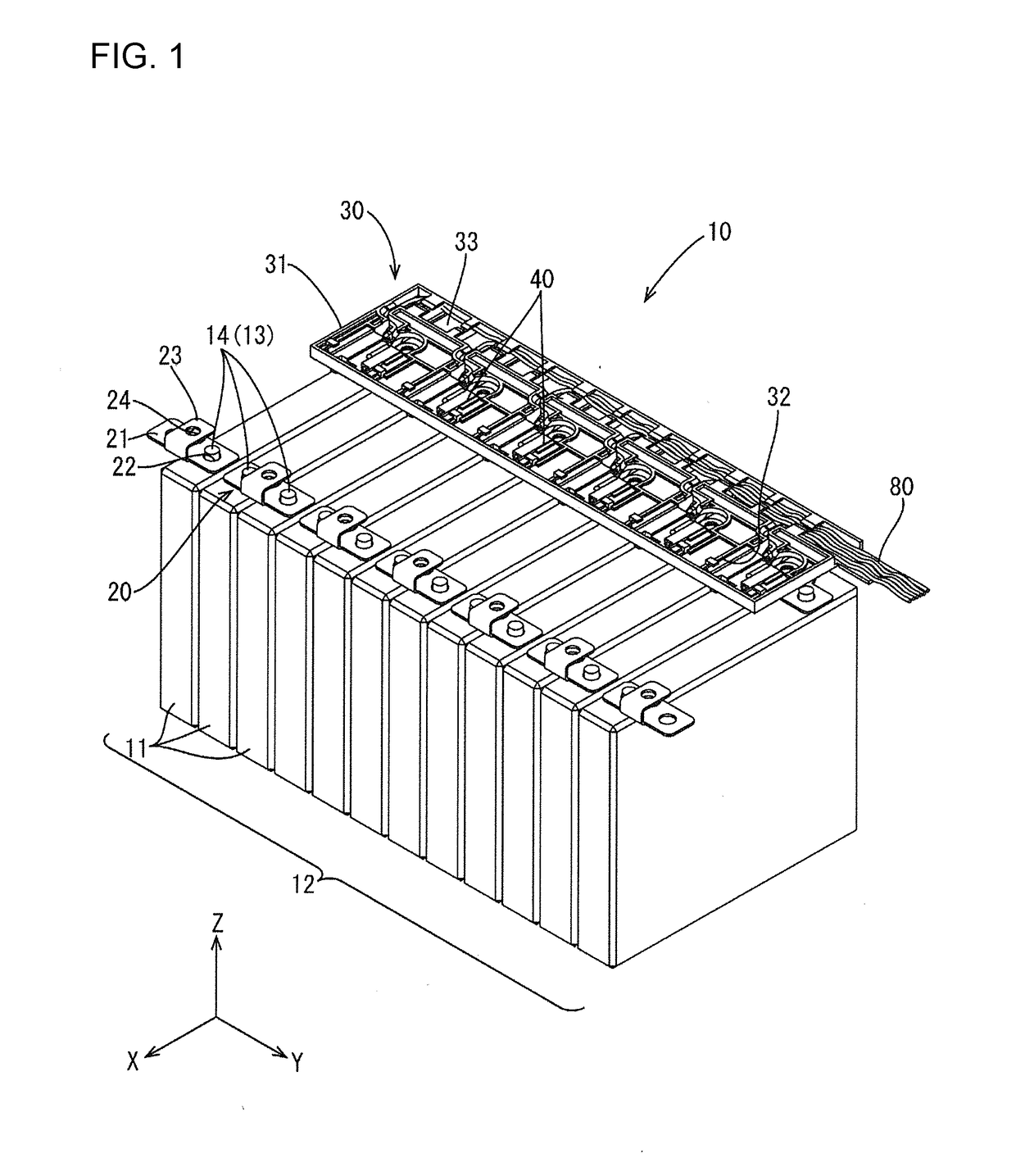 Battery wiring module