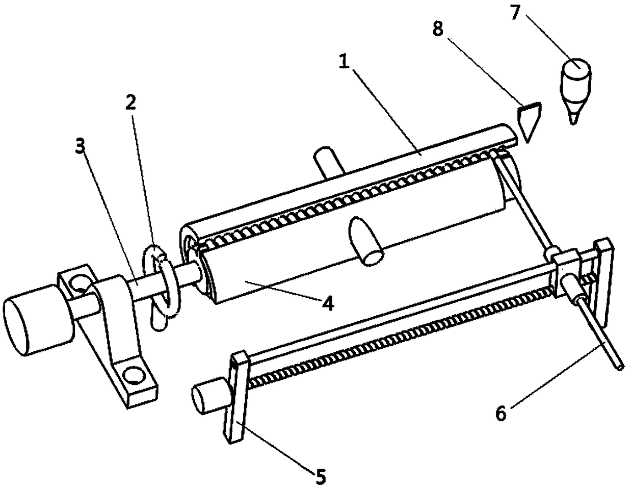 Automatic rubber hair ring forming method