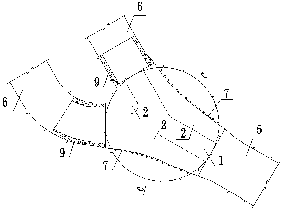 Excavation method of large-diameter cylindrical tailrace surge chamber