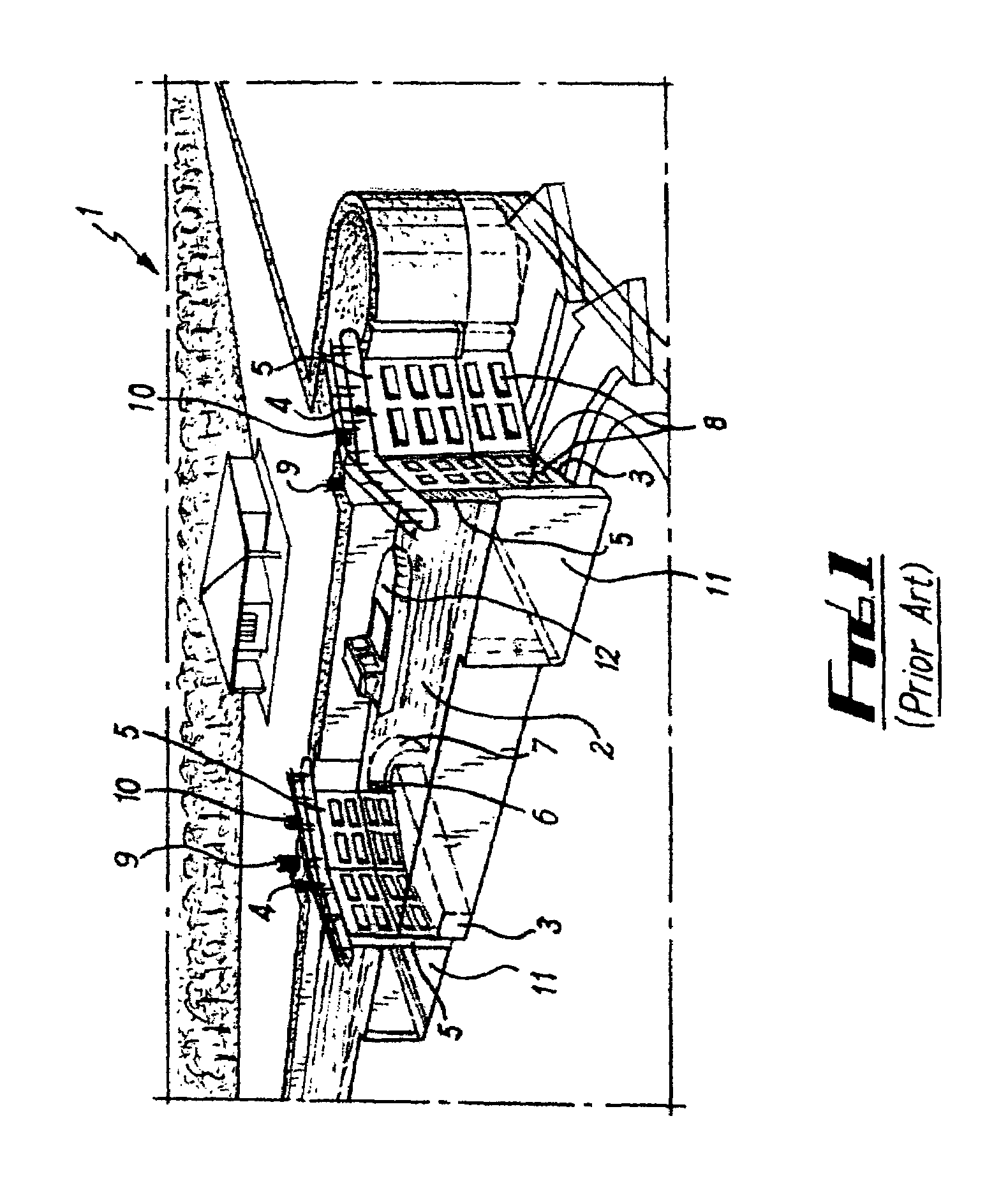 Watertight gate having gate leaf connected to foldable support