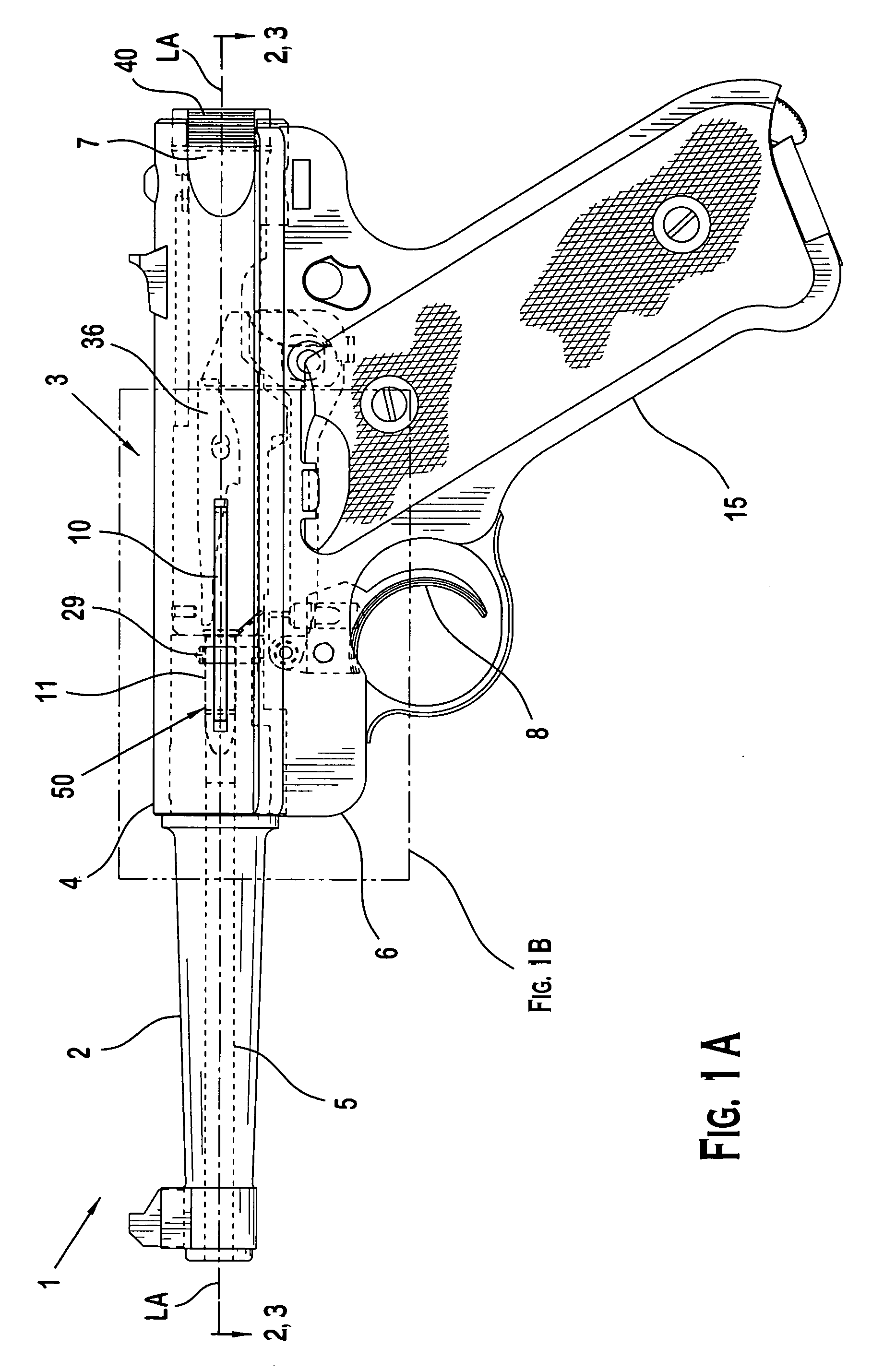 Pistol with loaded chamber indicator