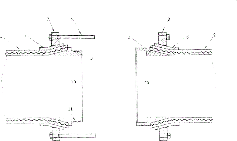 A kind of pipeline and pipeline connection structure