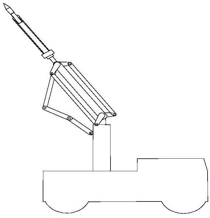 Welding construction method through utilizing six-degree-of-freedom five-rod moving type connecting rod mechanism