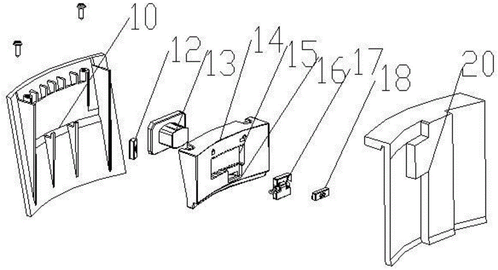 Shell connecting structure