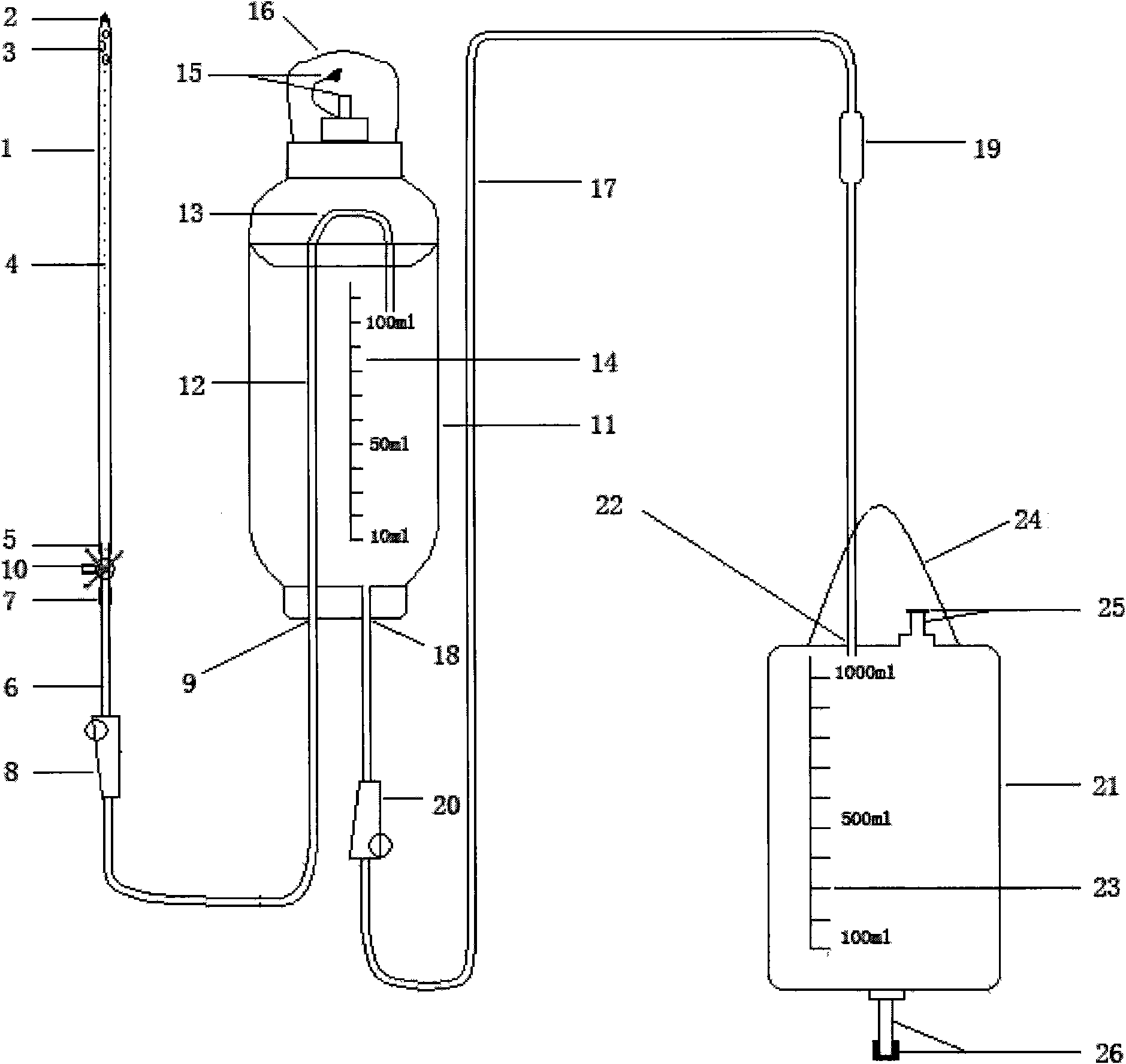 Bullet-shaped cerebral porous drainage tube and cerebral drainage device adopting same