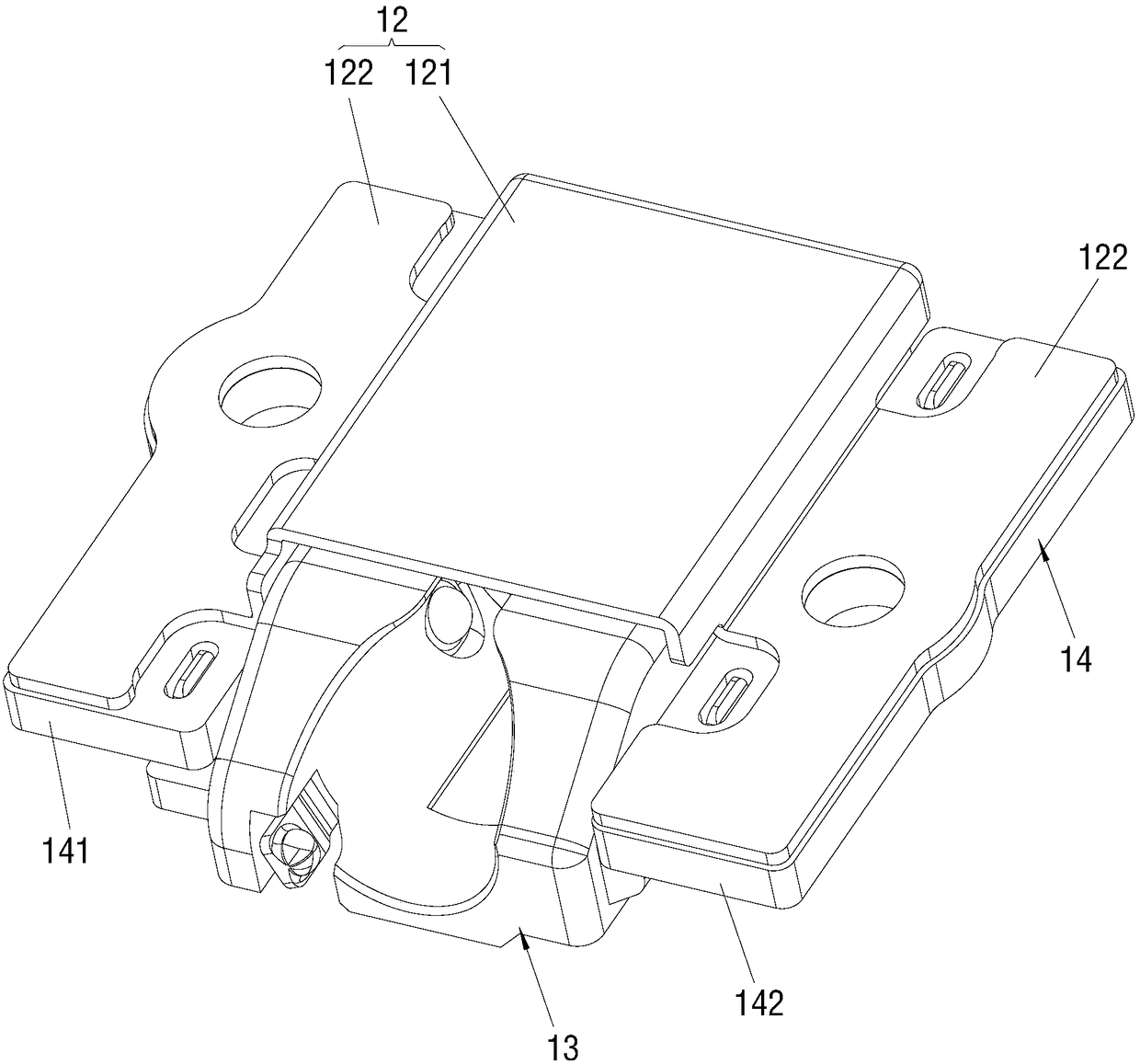 Assembly structure of earphone holder and mobile terminal