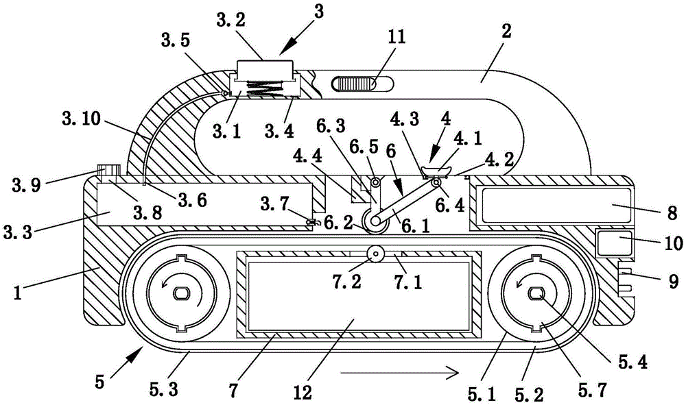 Small crawler-type cleaning device